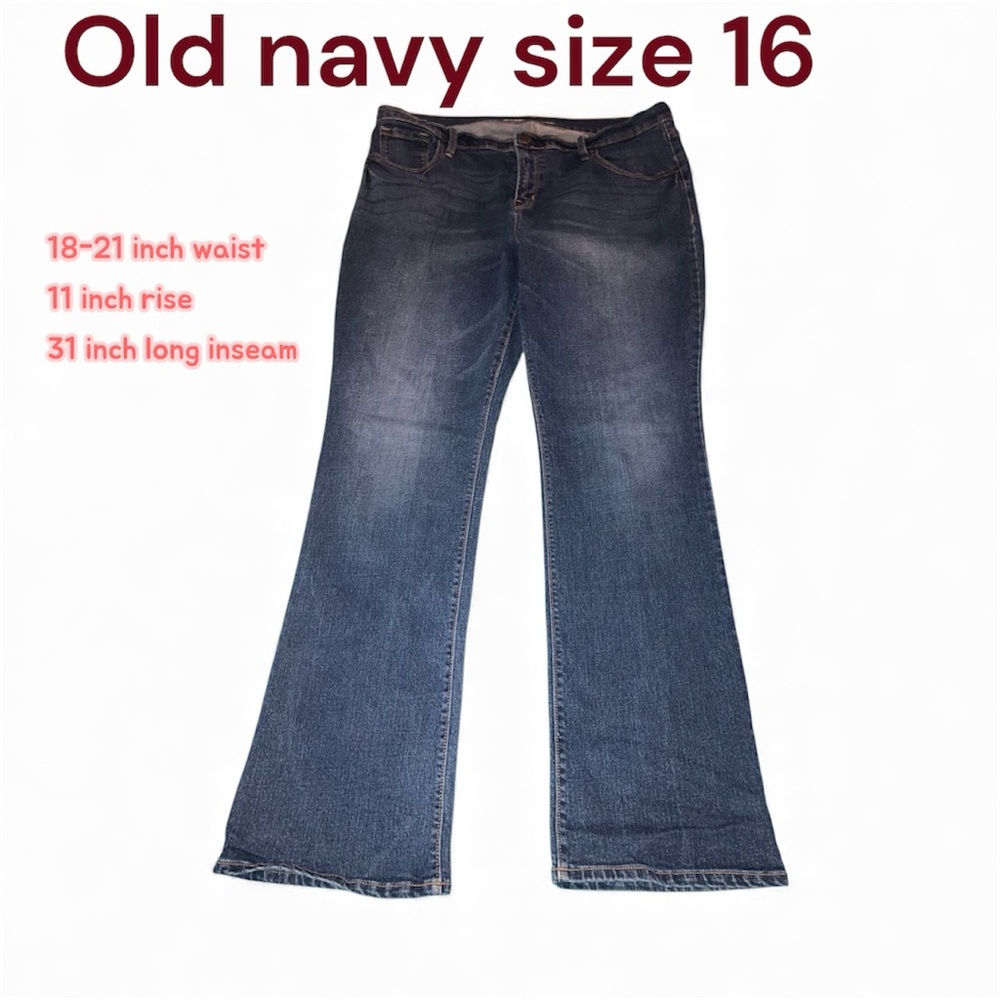 Old Navy Women's Jeans boot cut original mid rise size 16